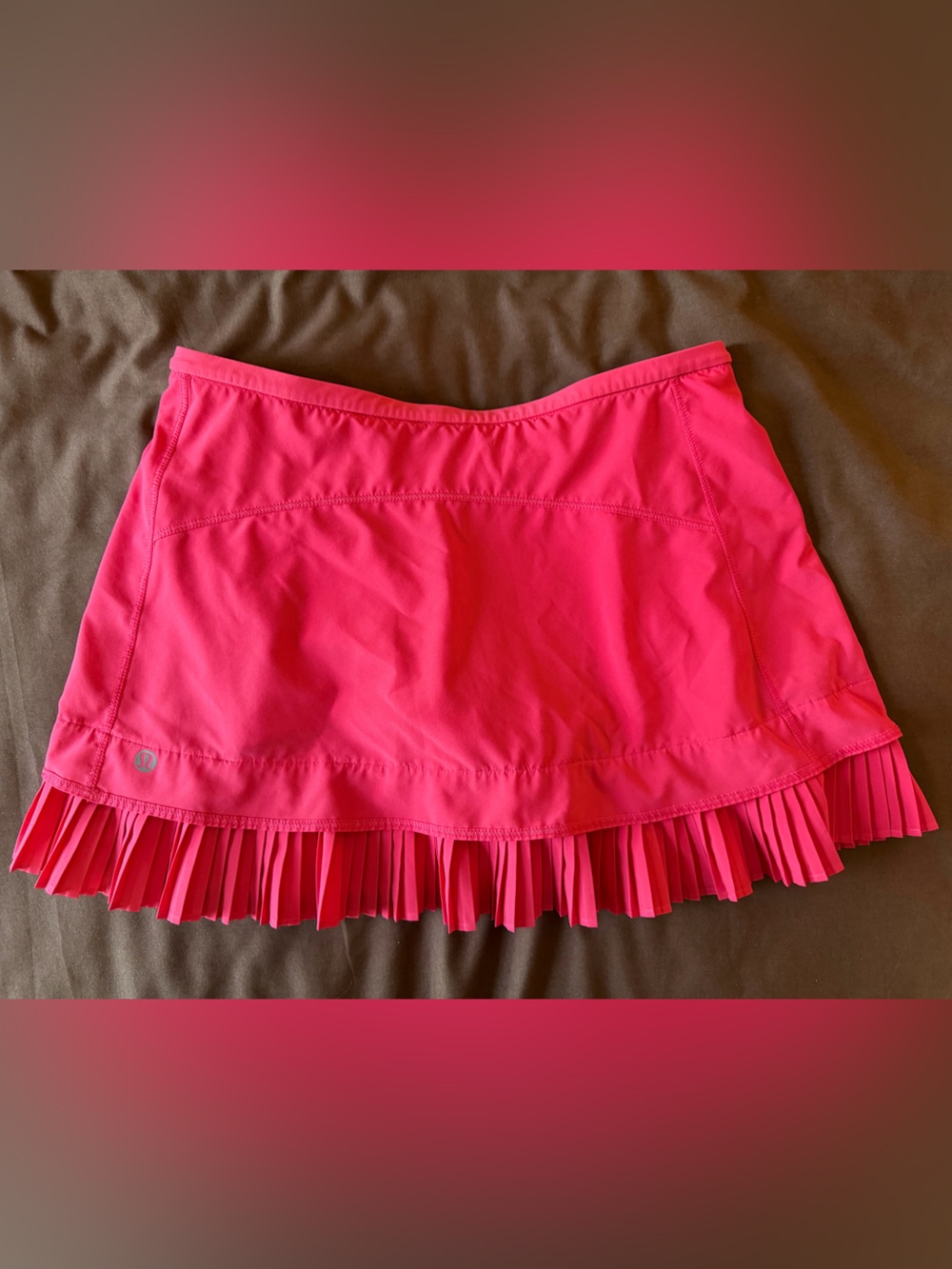 lululemon athletica Hot Pink Pleated Athletic Skort